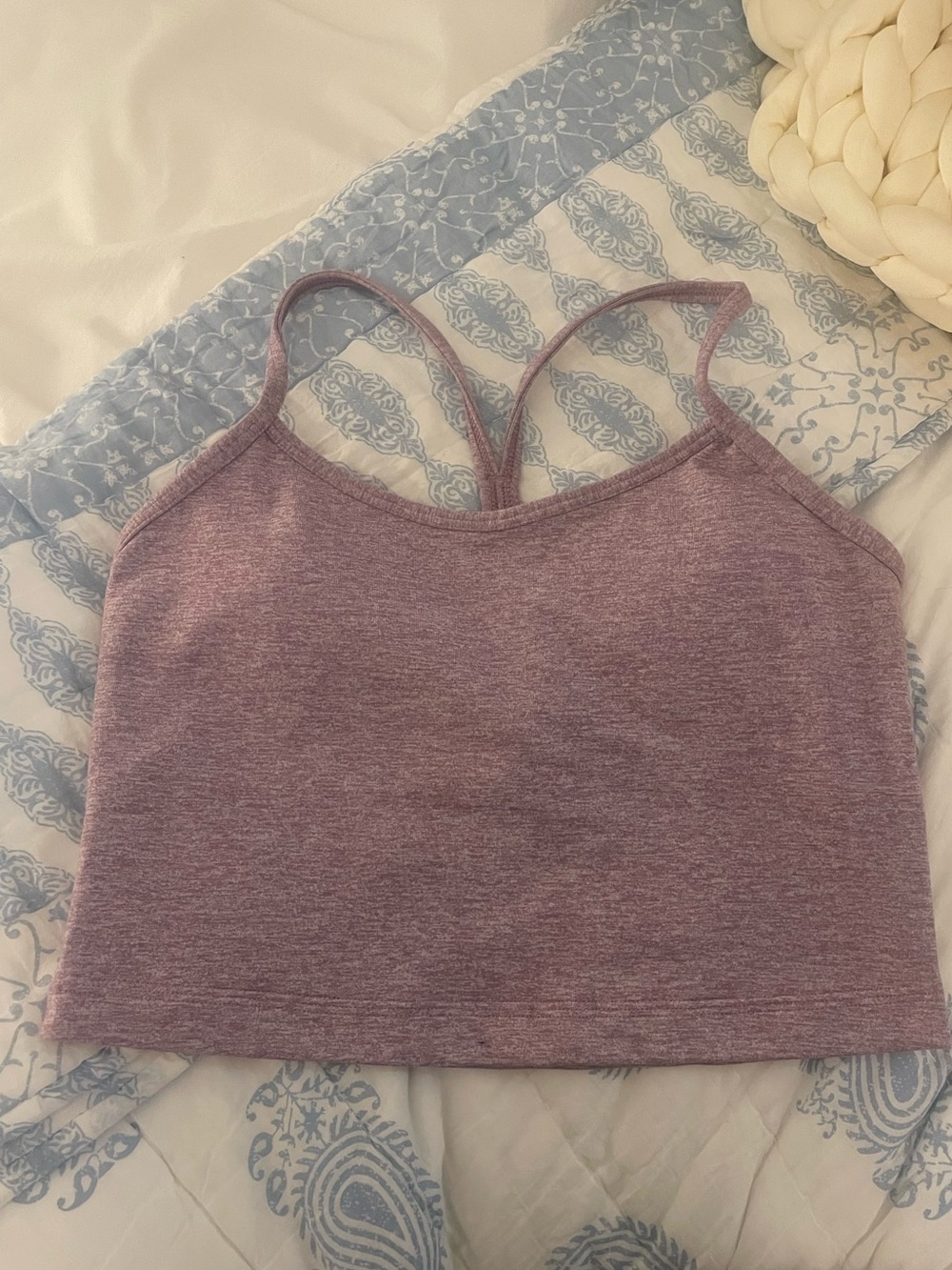 Lululemon cropped flow y tank